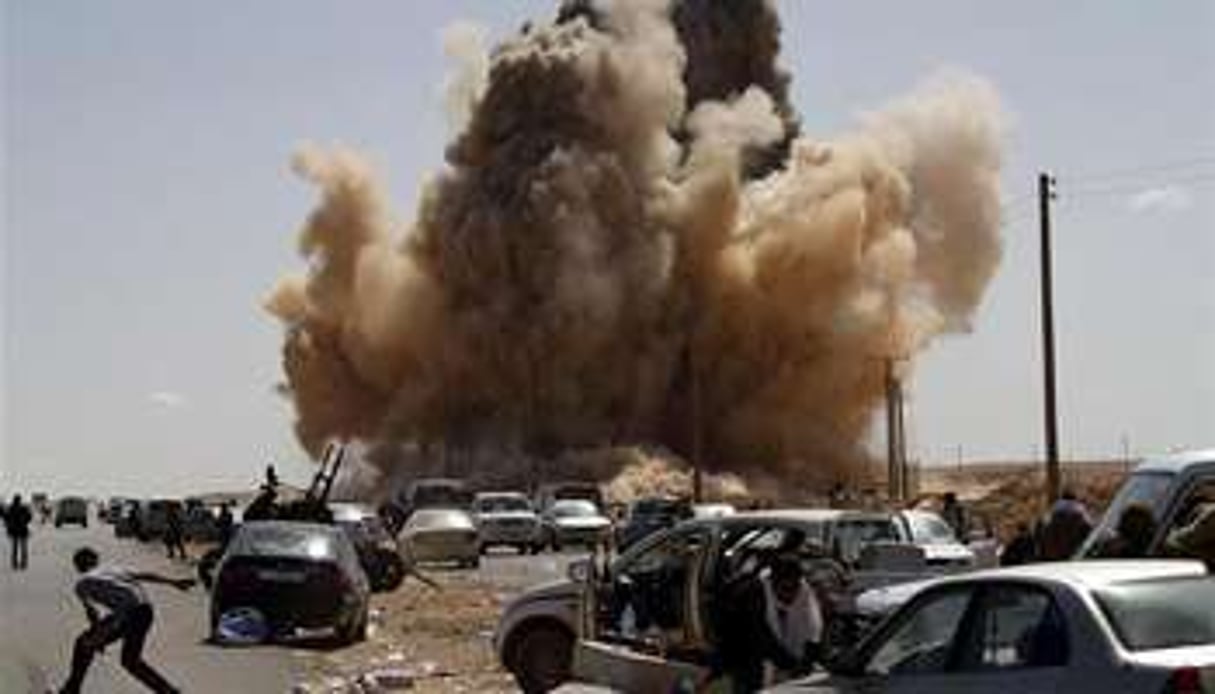 Une attaque à Misrata, début mars. © AFP