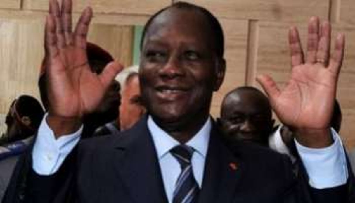 Elu le 28 novembre dernier, Alassane Ouattara entre désormais officiellement dans ses fonctions. © Issouf Sanogo / AFP