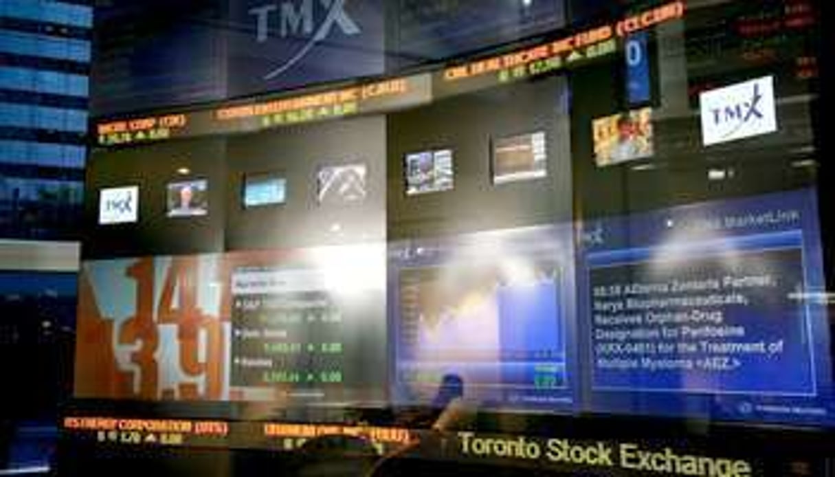 Quelque 200 sociétés intevenant en Afrique sont cotées au Toronto Stock Exchange. © AFP