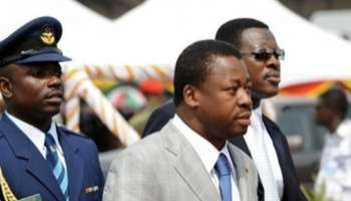 La politique du président togolais Faure Gnassingbé est soutenue par Paris. © AFP