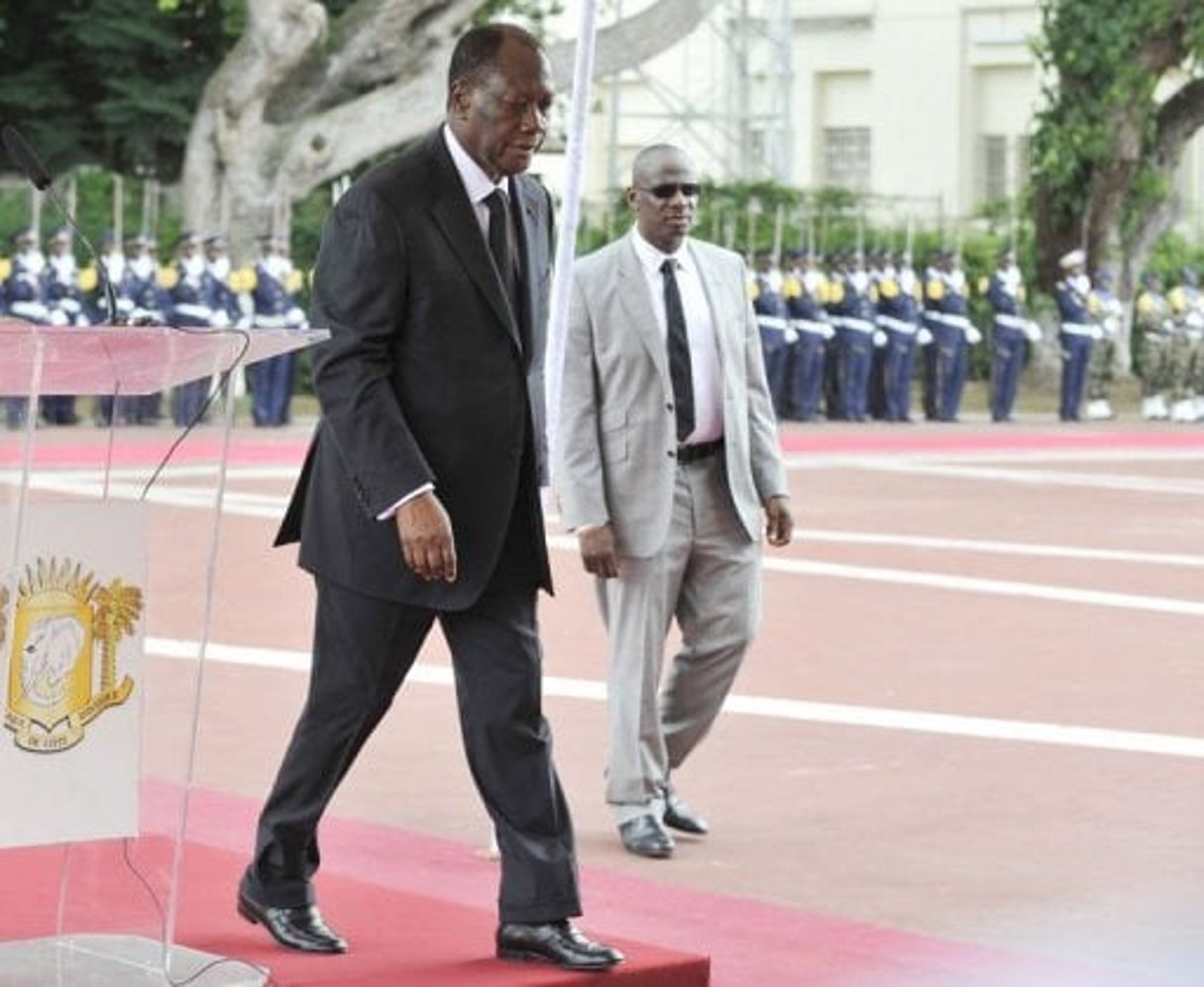 Ouattara à Dakar, sa 1ère visite à l’étranger © AFP