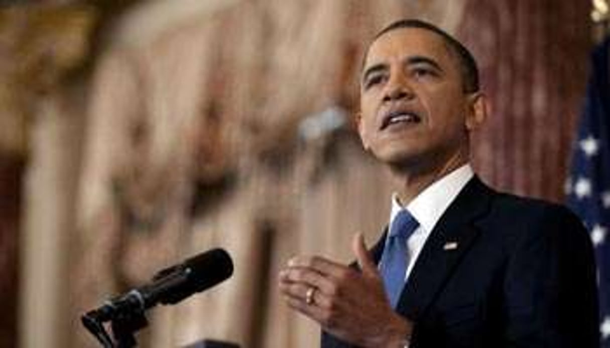 Le président des États-Unis Barack Obama s’exprime le 19 mai 2011 à Washington. © AFP/Jim Watson