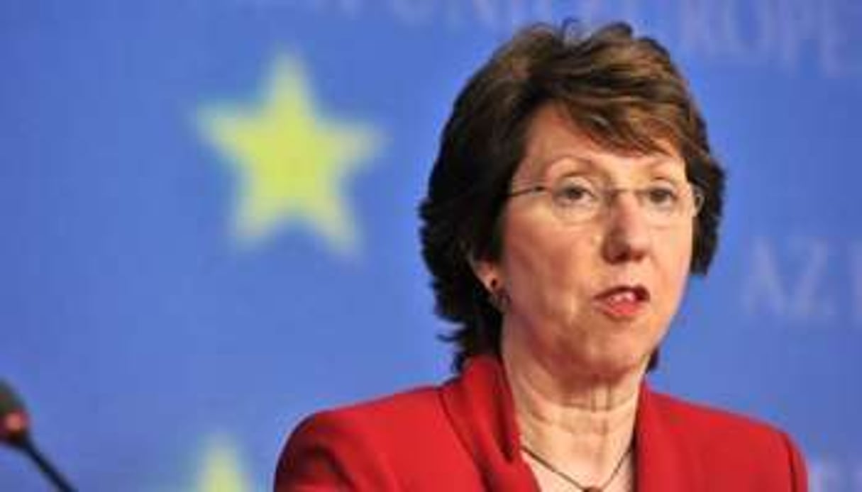 La chef de la diplomatie européenne Catherine Ashton, le 12 avril 2011 à Luxembourg. © AFP