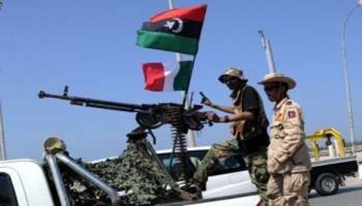 Des opposants à Kaddafi, le 31 Mai à Benghazi. © Saeed Khan/AFP