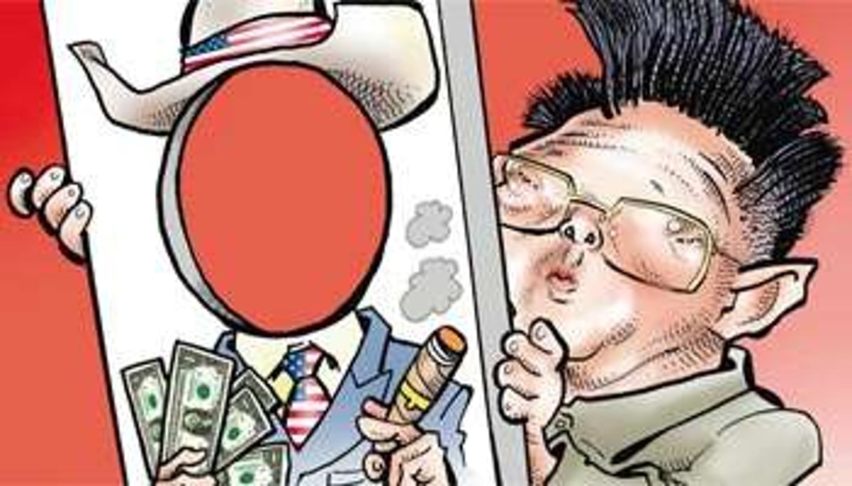 La conversion de Kim Jong-il au capitalisme vue par Glez. © Glez