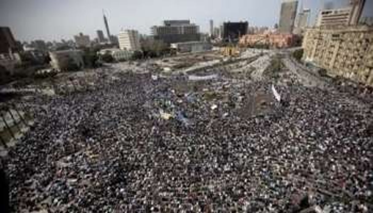 Place Tahrir au Caire, le 4 février 2011. © AFP