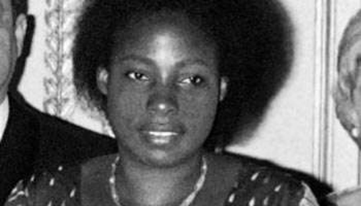 Agathe Habyarimana, le 14 avril 1977 à Paris. © AFP