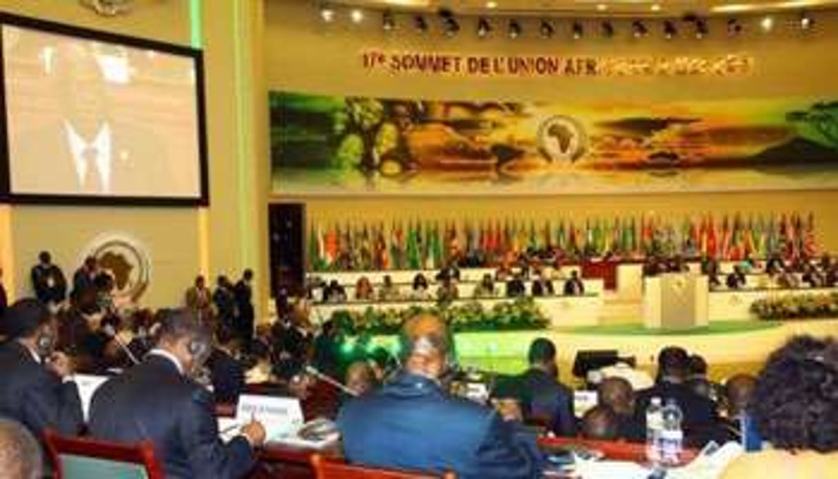 Les participants au sommet de l’Union Africaine, le 1er juillet 2011 à Malabo. © AFP