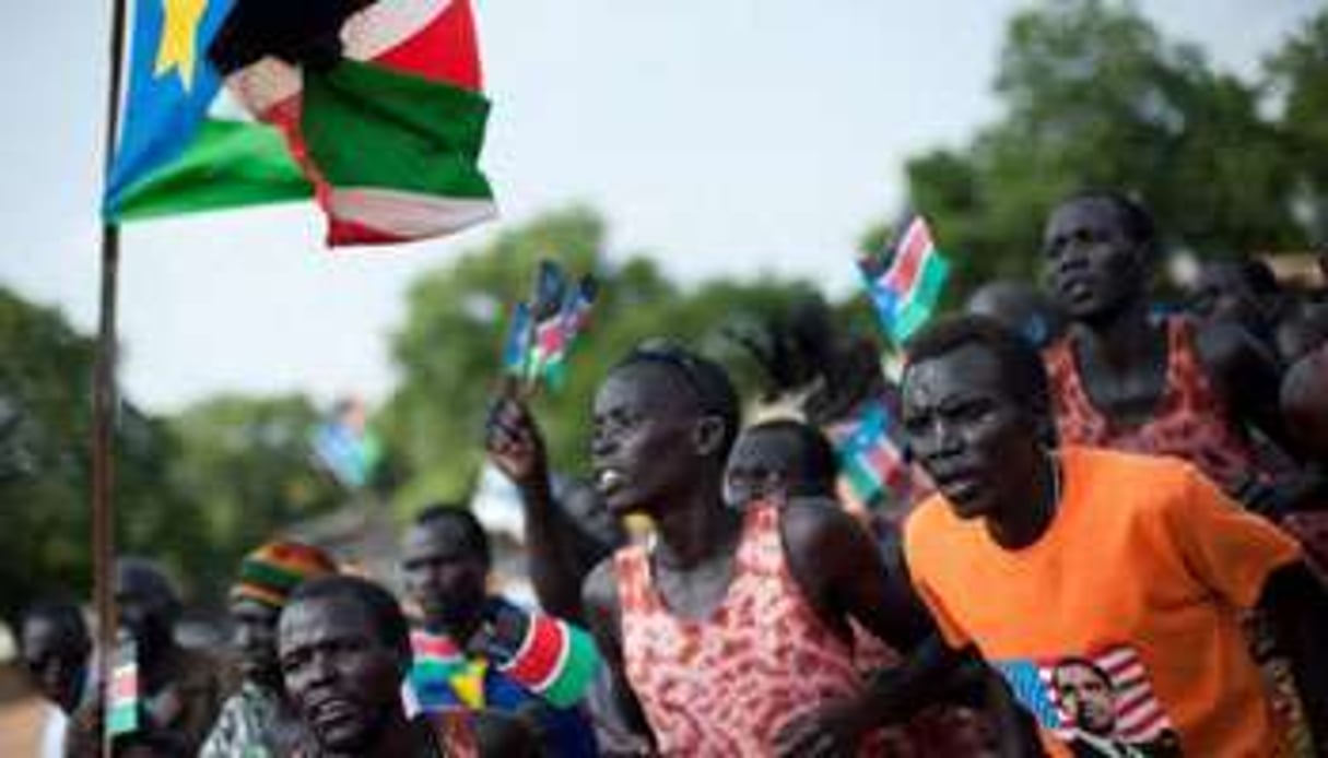 Célébrations organisées par le mouvement indépendantiste du sud-Soudan le 5 juillet à Juba. © AFP