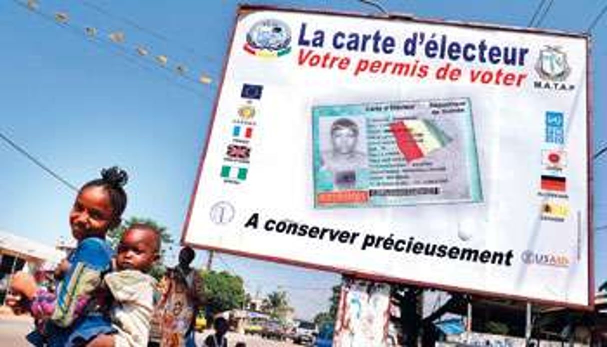 La validité des listes électorales sont au cœur du débat en Guinée. © Pascal Guyot/AFP