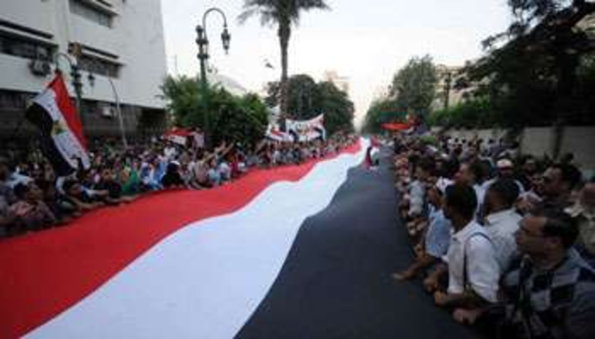 Manifestation anti-gouvernementale au Caire, le 12 juillet 2011. © Mohamed Hossam/AFP