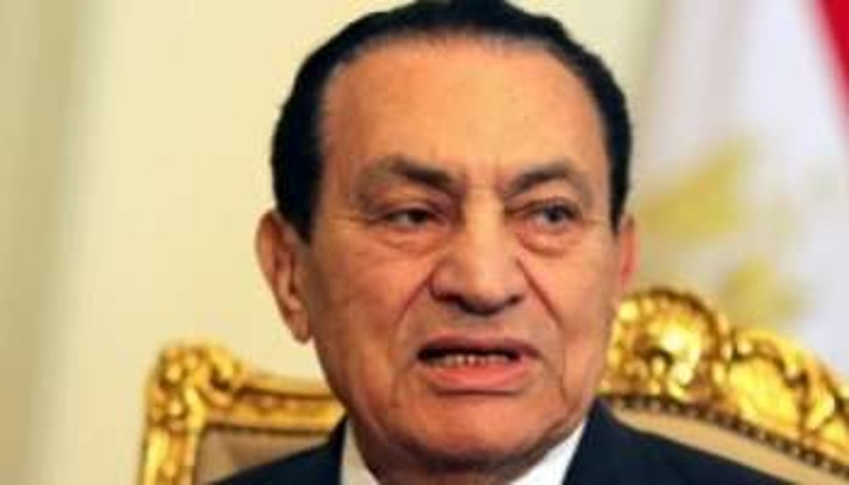 L’ex-président égyptien Hosni Moubarak au Caire, le 8 février 2011. © AFP