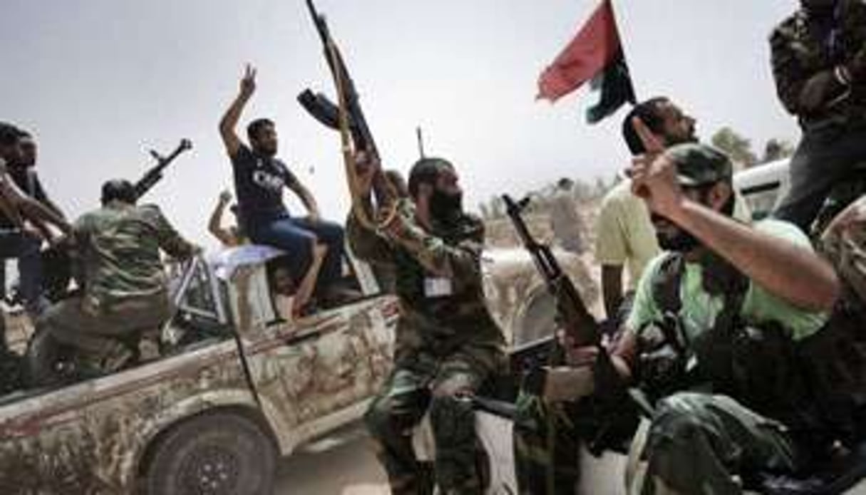 Des rebelles libyens, le 20 juillet 2011 à Benghazi. © AFP