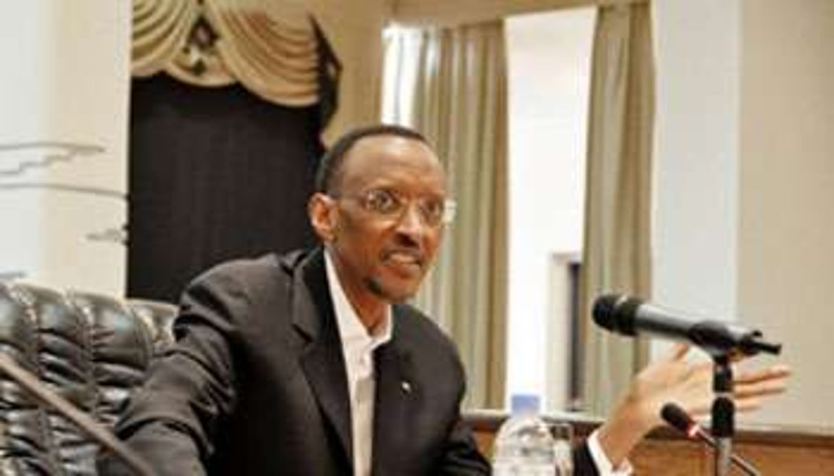 Le président rwandais Paul Kagame à Kigali, le 23 juin 2011. © Steve Terrill/AFP