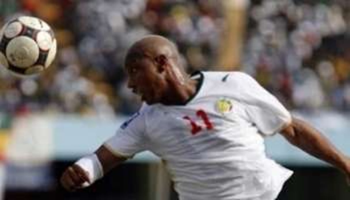 El Hadji Diouf sous le maillot de la sélection sénégalaise. © Reuters