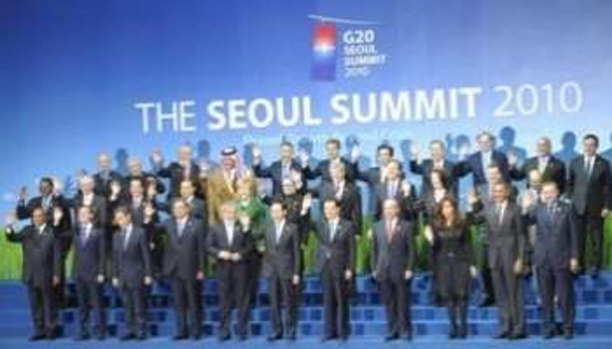 Le dernier sommet du G20, à Séoul en novembre 2010. © AFP