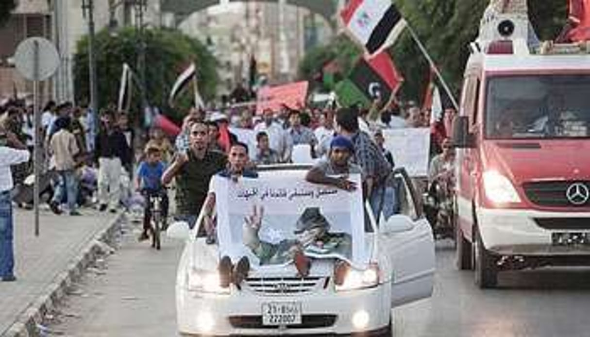 Manifestation à Benghazi,le 31 juillet dernier, en hommage à Abdel Fatah Younès. © AFP