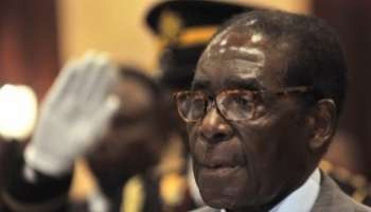 Le jour de la diffusion du documentaire de la BBC, Mugabe a dénoncé la guerre en Libye. © AFP