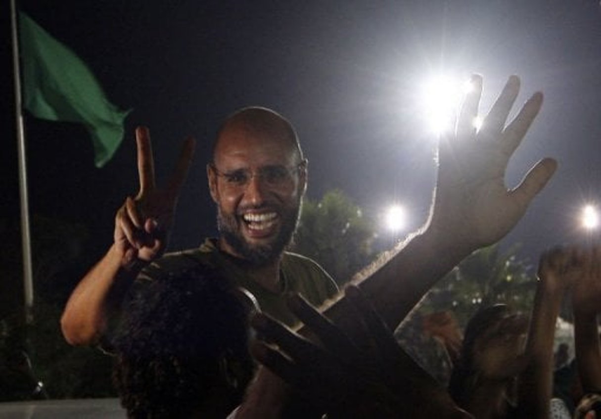 Rendez-vous inattendu avec Seif Al-Isla, le fils de Kadhafi, à Bab Al-Aziziya © AFP
