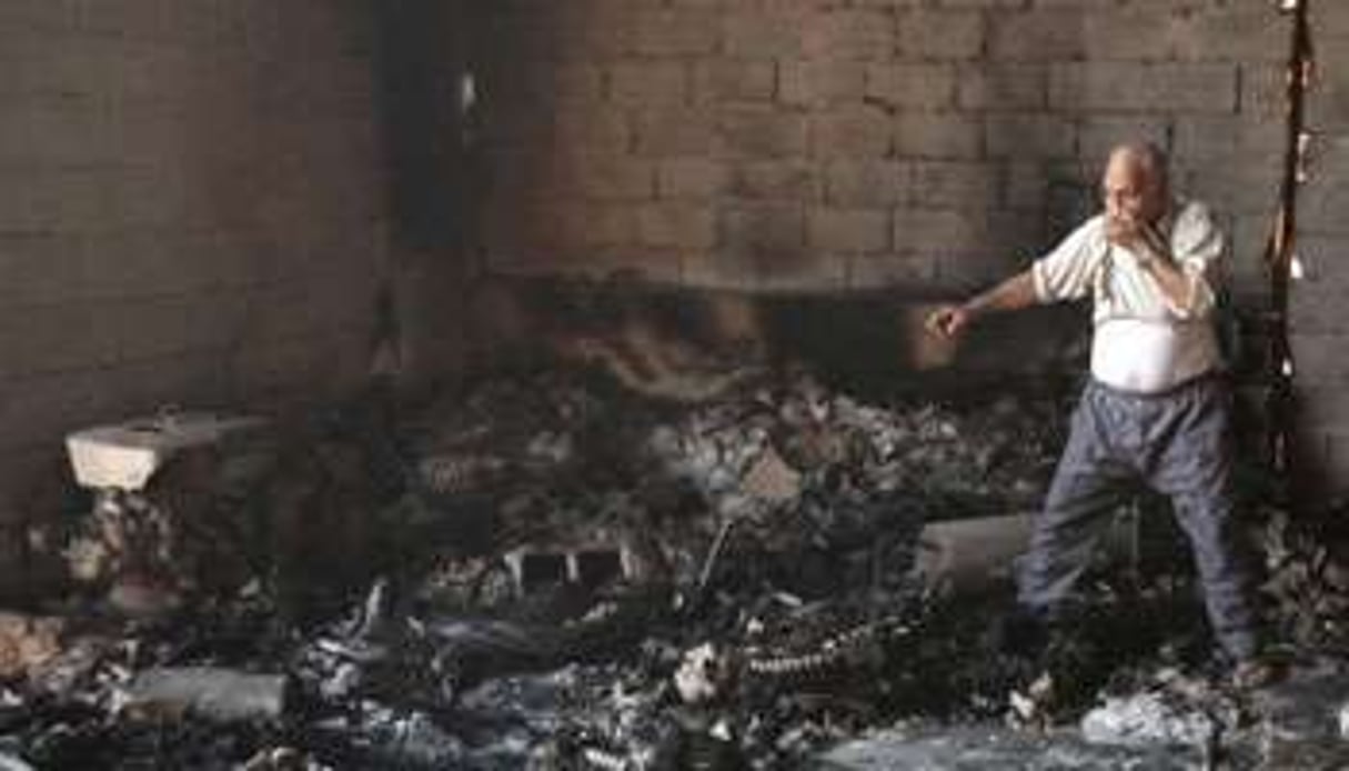 Découverte d’un charnier dans une petite prison de Tripoli. © AFP Patrick Baz