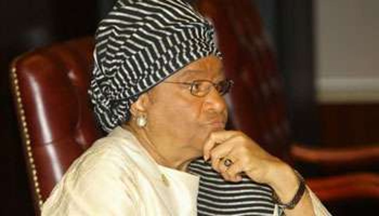 Ellen Johnson-Sirleaf est aujourd’hui fragilisée. © AFP