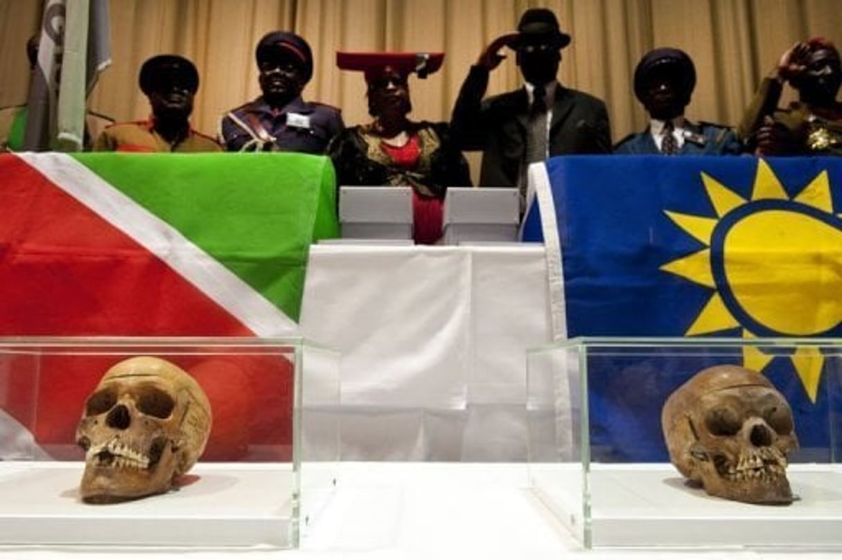 Namibie: les crânes de guerriers rapatriés d’Allemagne accueillis « en héros » © AFP