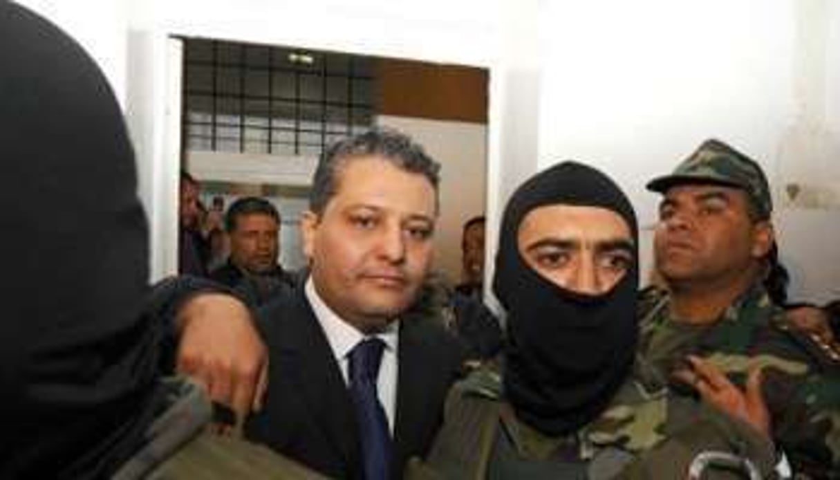 Imed Trabelsi au tribunal de Tunis, le 20 avril 2011. © AFP