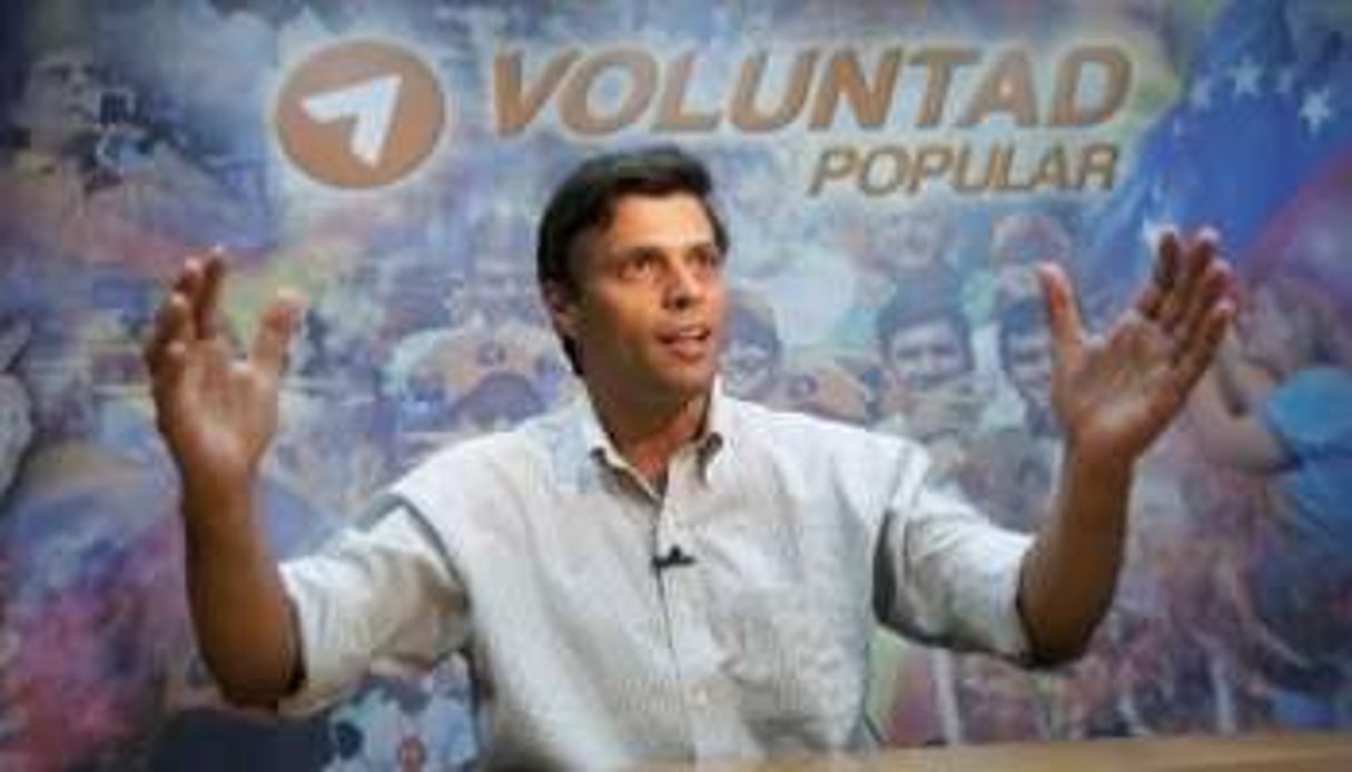 López, chef du parti de centre droit Voluntad Popular, peut briguer la magistrature suprême. © Carlos Garcia Rawlins/Reuters