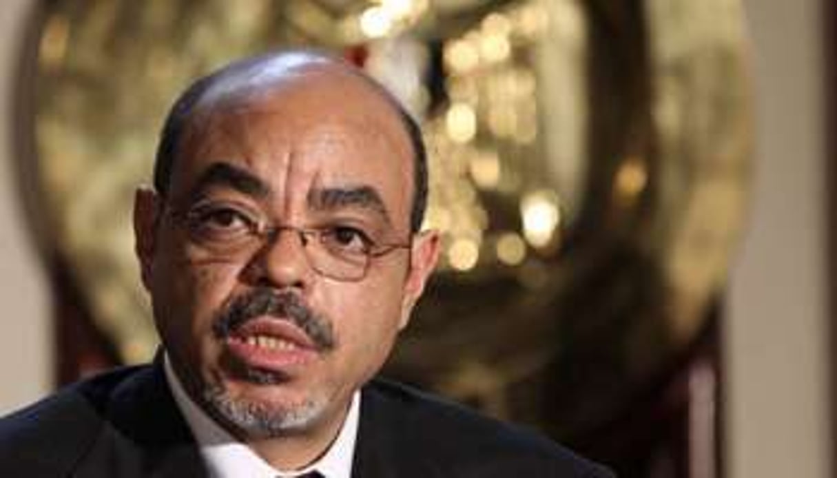 Le Premier ministre éthiopien Meles Zenawi au Caire le 17 septembre. © AFP