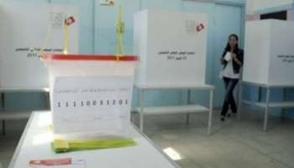 Un vote blanc test a été organisé à Tunis, dimanche 17 octobre. © AFP