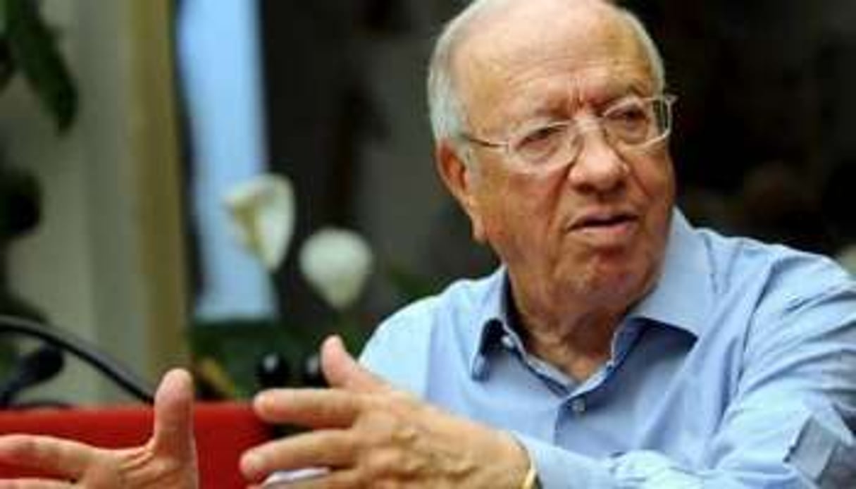 Béji Caïd Essebsi, chef de l’exécutif de transition. © AFP