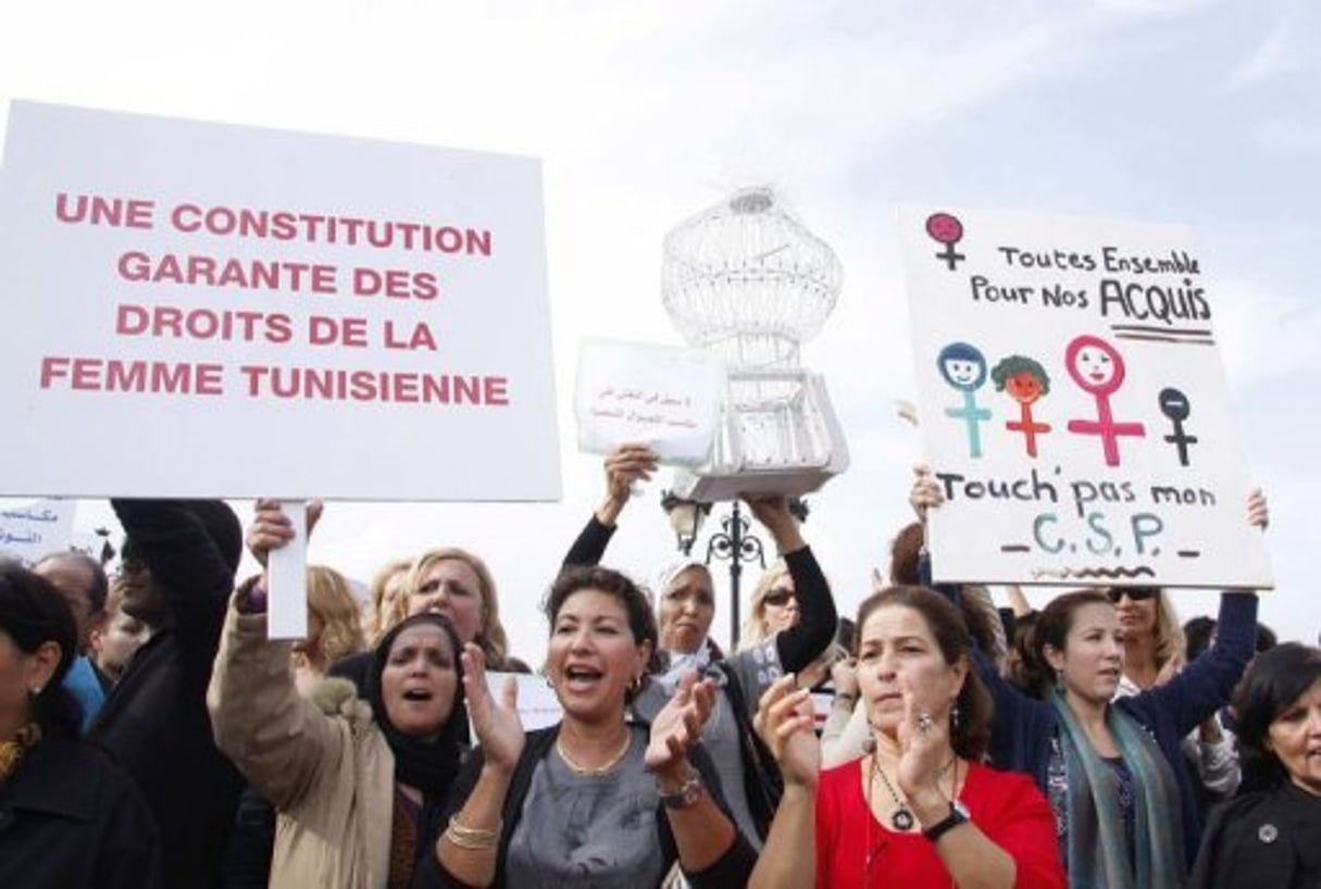 Tunisie: des centaines de femmes manifestent pour le maintien de leurs droits © AFP