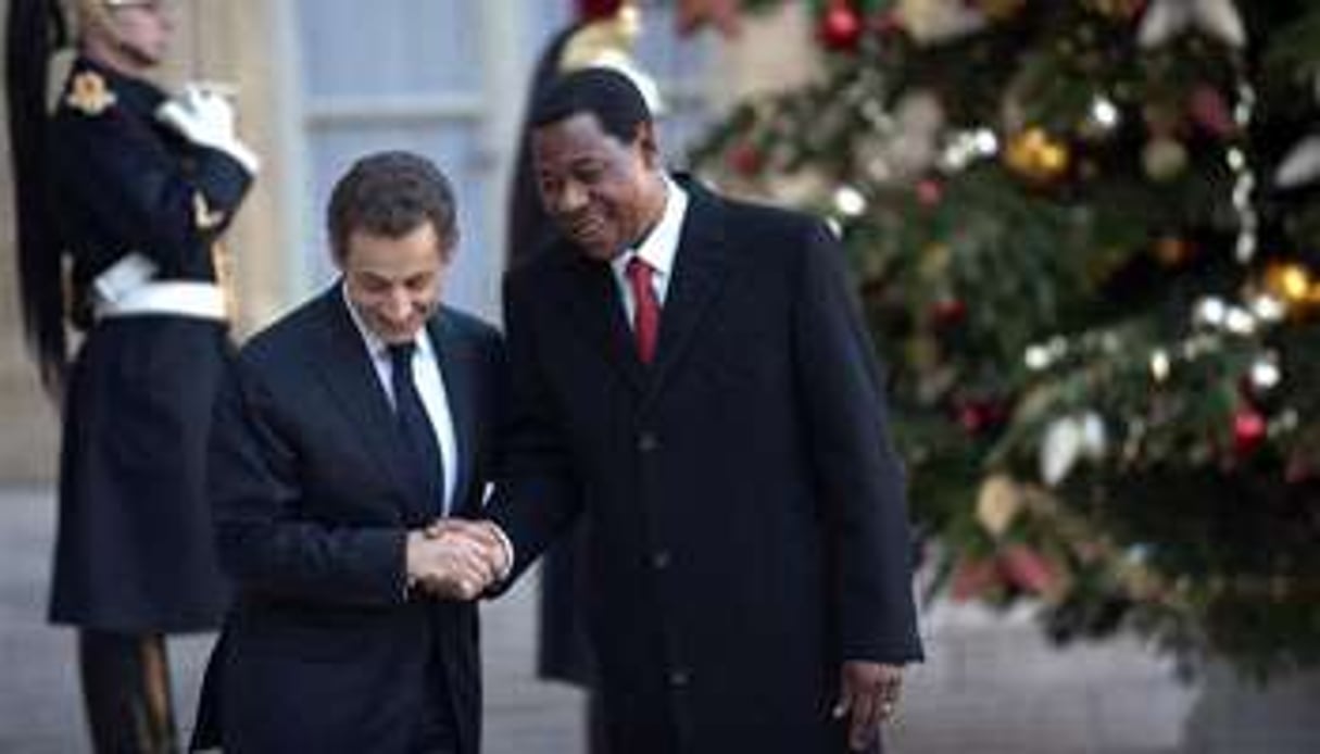 Nicolas Sarkozy a reçu le 8 novembre Boni Yayi. © Philippe Wojazer/REUTERS
