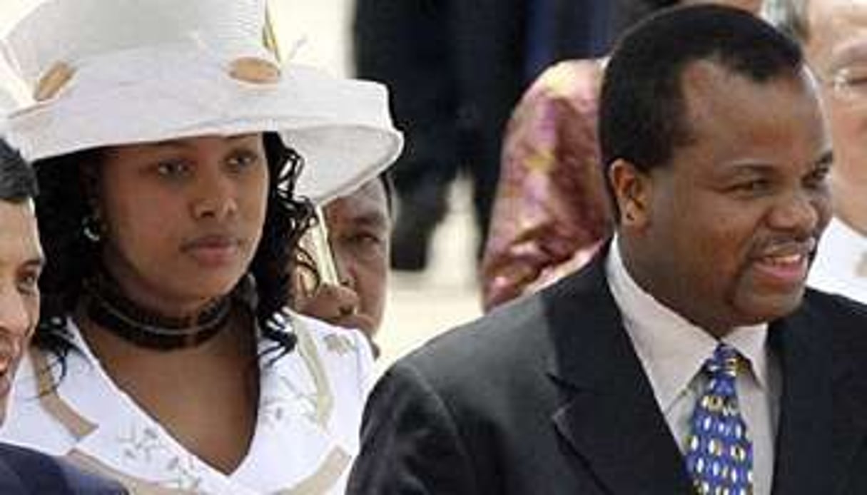 Nothando Dube est l’une des douze épouses du roi Mswati III. © AFP