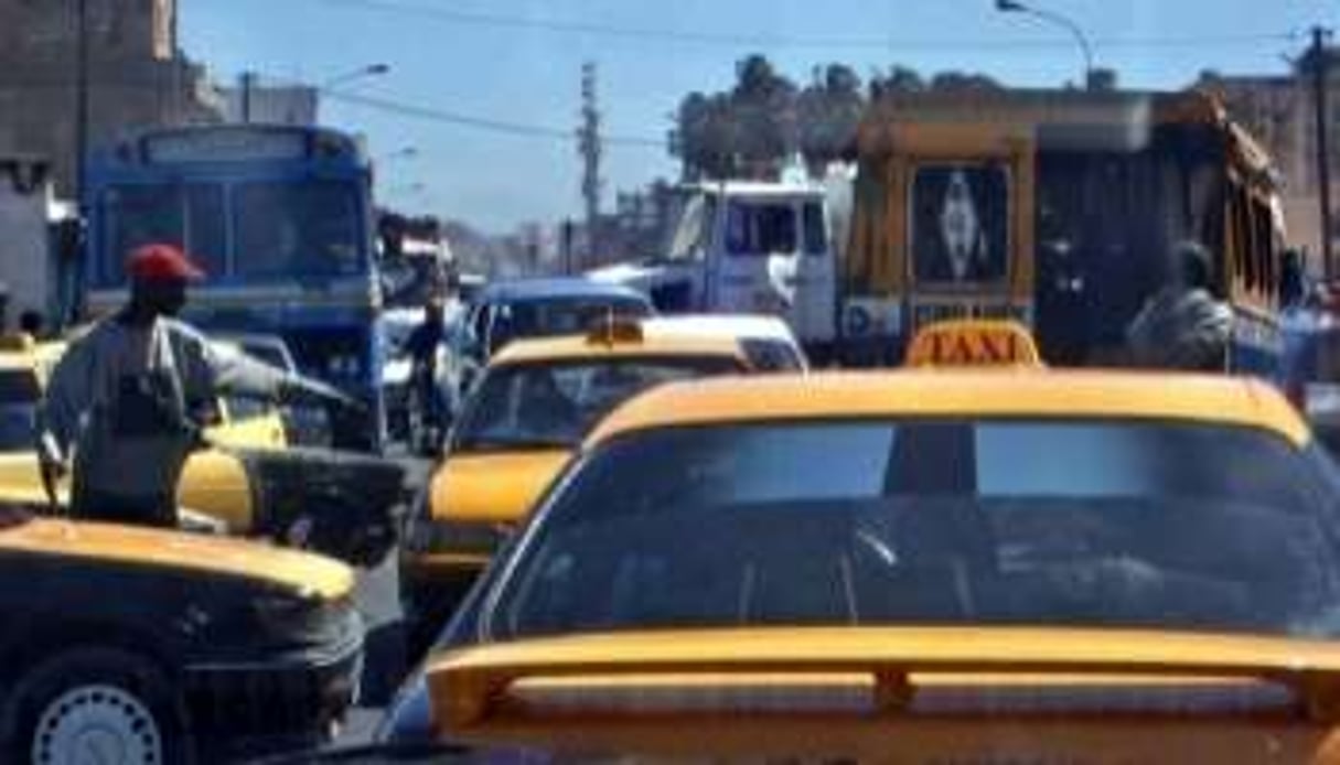 Un embouteillage à Dakar. © D.R.