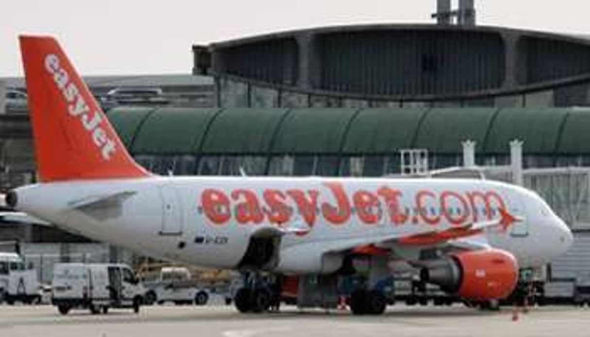 Un avion de la compagnie low cost EasyJet à Roissy, le 21 novembre 2008. © AFP