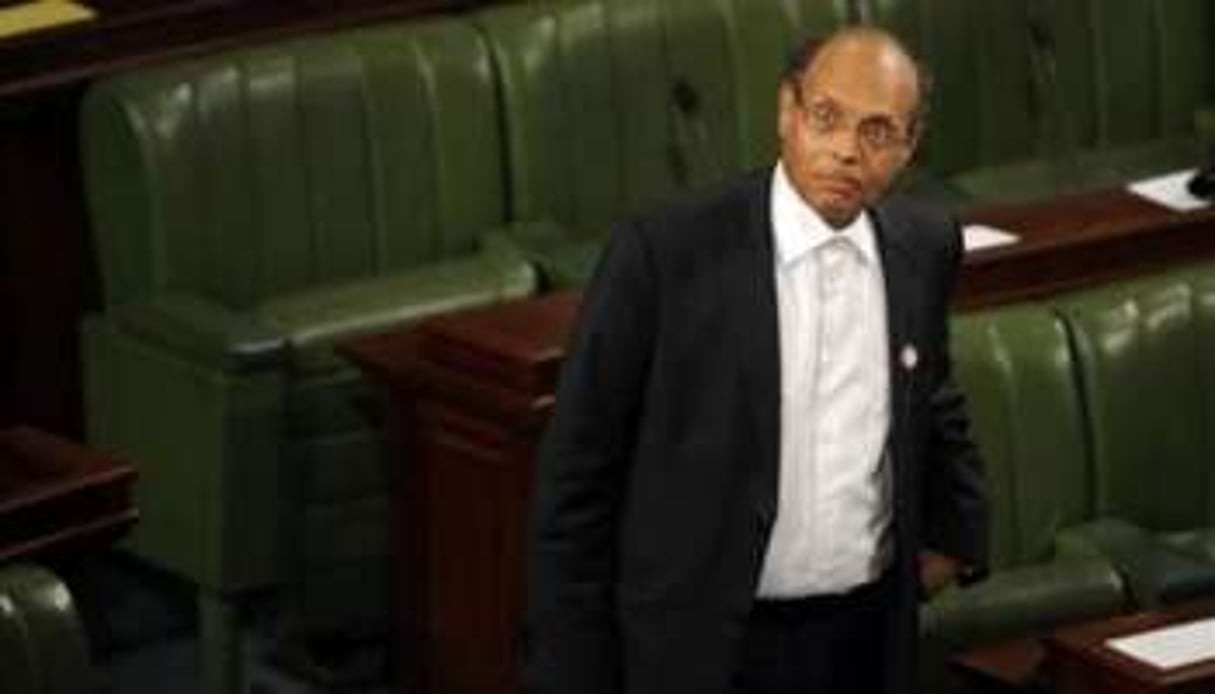 Moncef Marzouki le 12 décembre 2011 à l’Assemblée constituante tunisienne. © Fethi Belaid/AFP