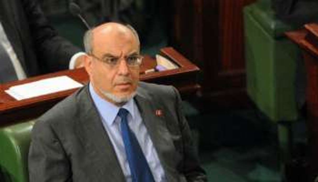 Hamadi Jebali à l’Assemblée à Tunis le 8 décembre 2011. © Fethi Belaid/AFP