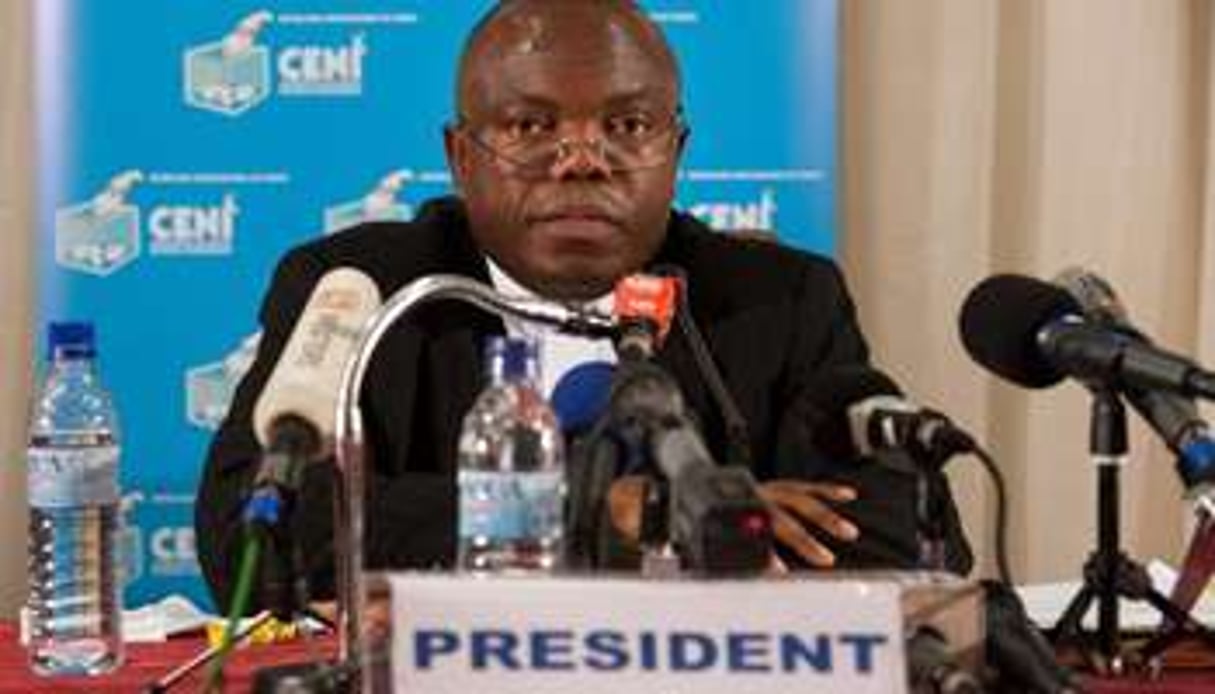 Le pasteur Daniel Ngoy Mulunda, président de la Ceni. © AFP