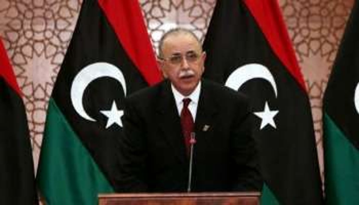 Le Premier ministre libyen Abderrahim el-Kib, le 24 décembre 2011 à Tripoli. © AFP
