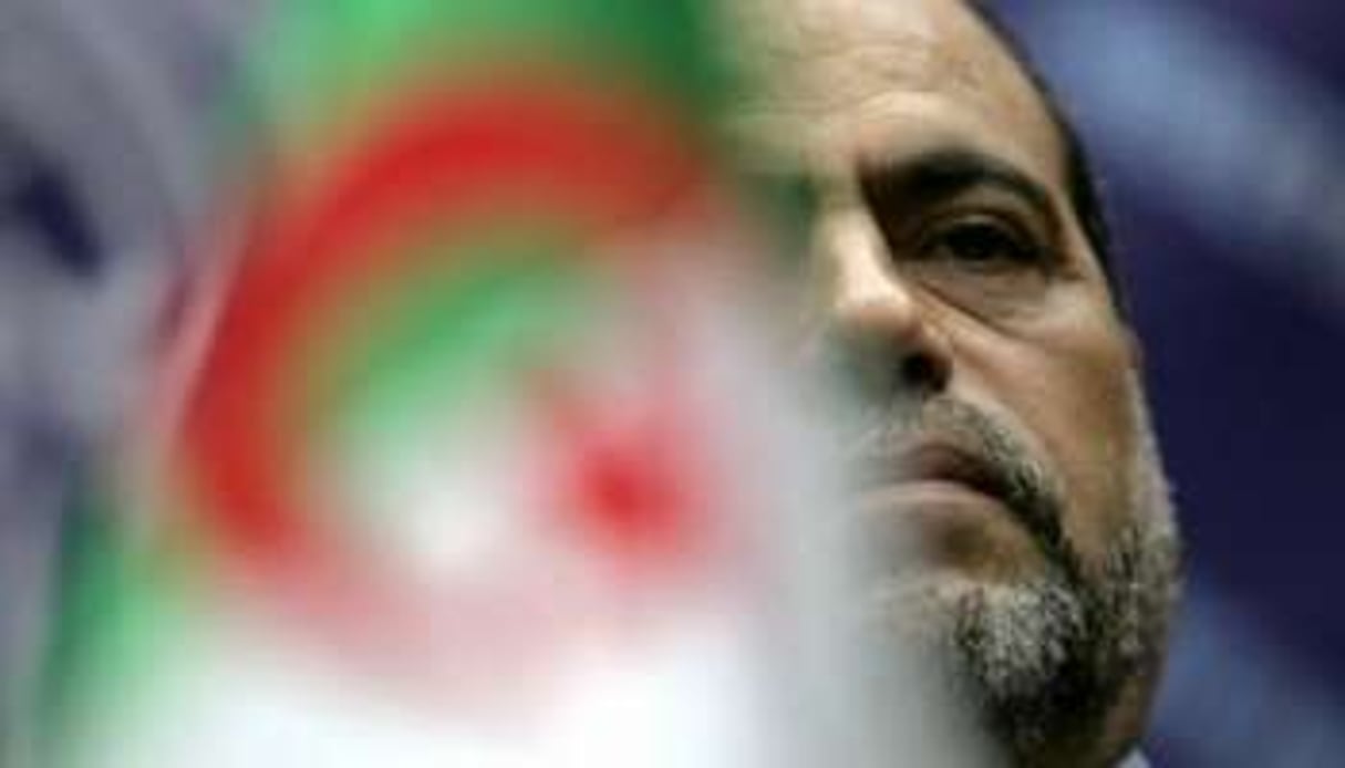 Bouguerra Soltani, le chef de file du parti islamiste algérien MSP, le 15 mai 2007. © AFP