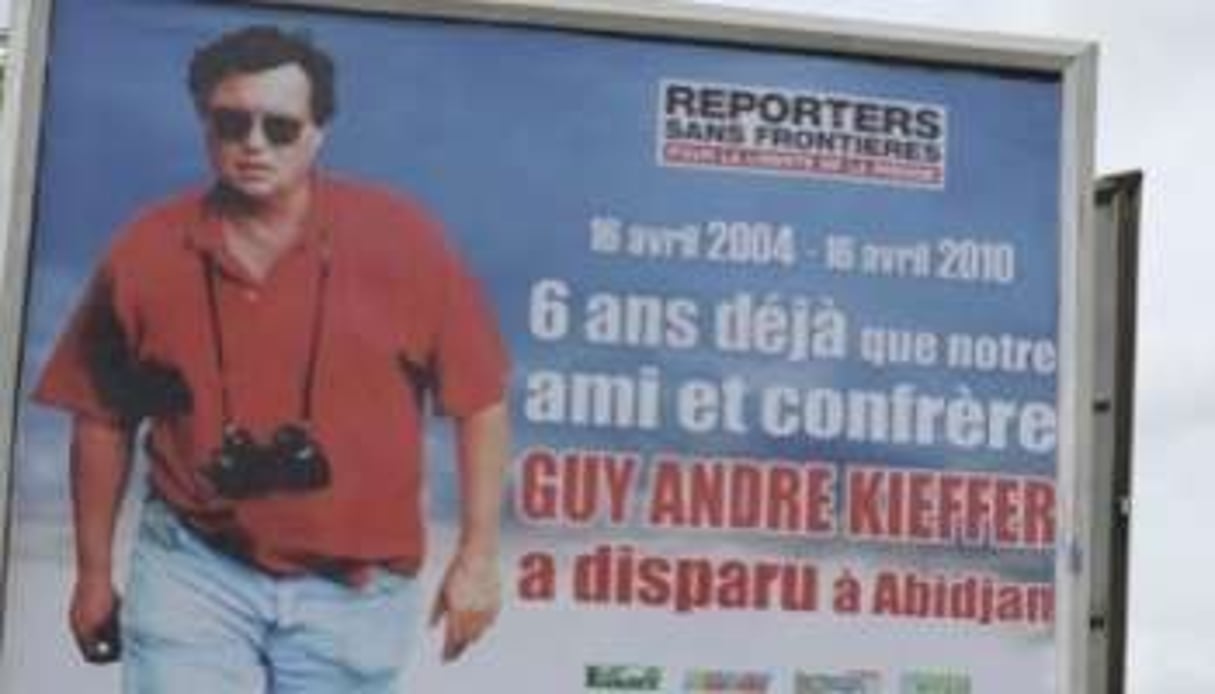 Guy-André Kieffer a disparu le 16 avril 2004, sur un parking d’Abidjan. © AFP