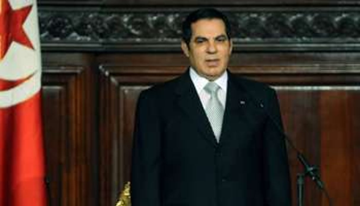 Zine El Abidine Ben Ali à Tunis, le 12 novembre 2009. © AFP