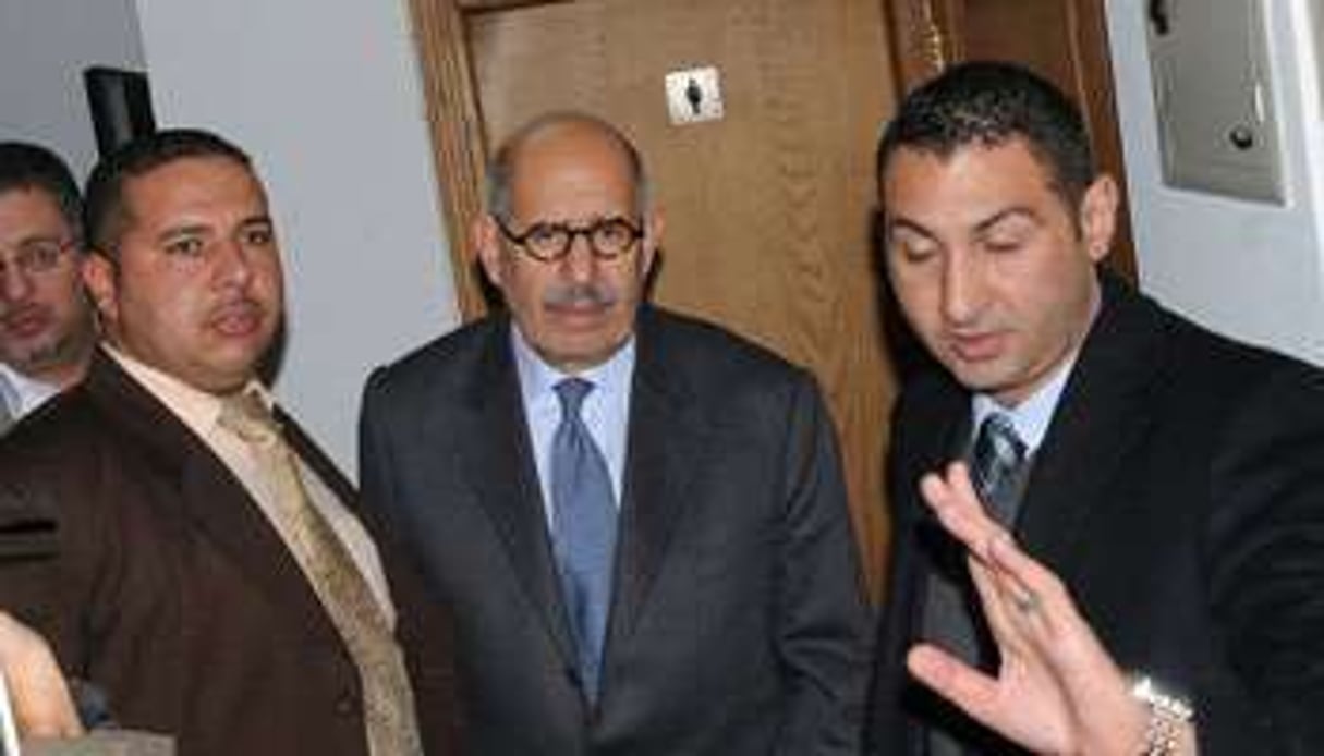Mohamed ElBaradei,le 14 janvier 2012 au Caire. © AFP