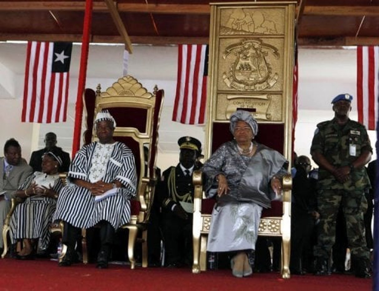 Liberia: la présidente Ellen Johnson Sirleaf investie pour un deuxième mandat © AFP