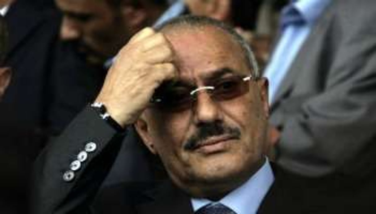 Le président du Yémen Ali Abdullah Saleh, le 20 mai 2011 à Sanaa. © AFP