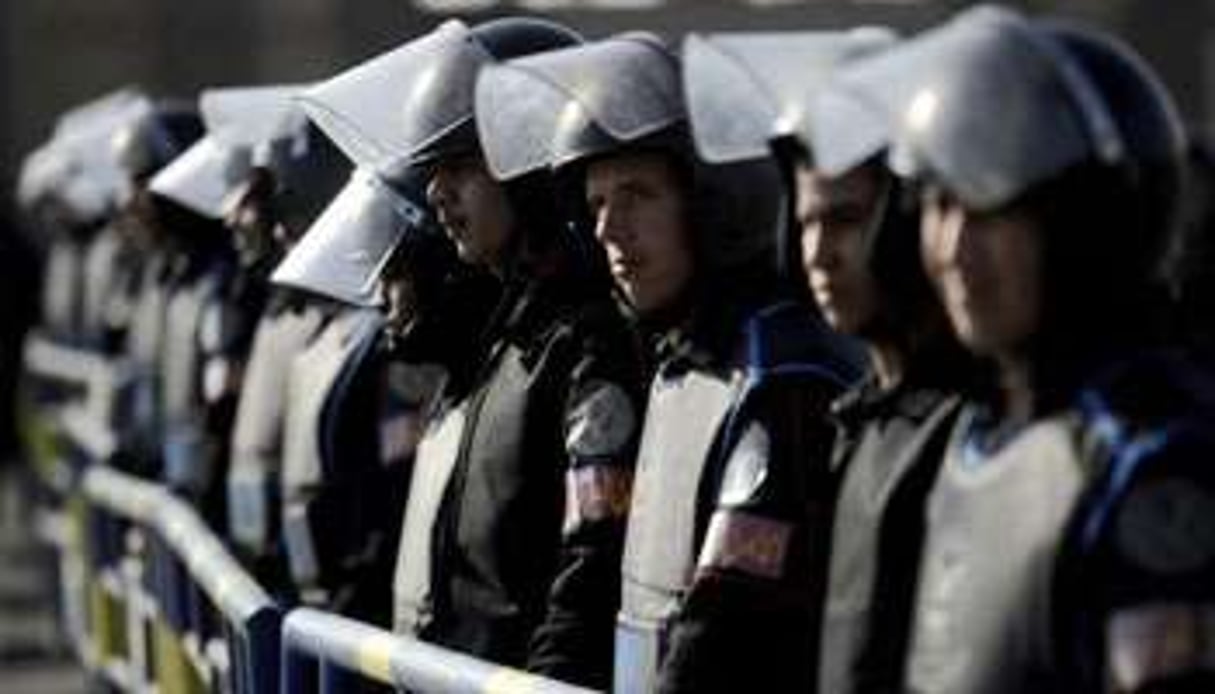 Des policiers égyptiens. © AFP