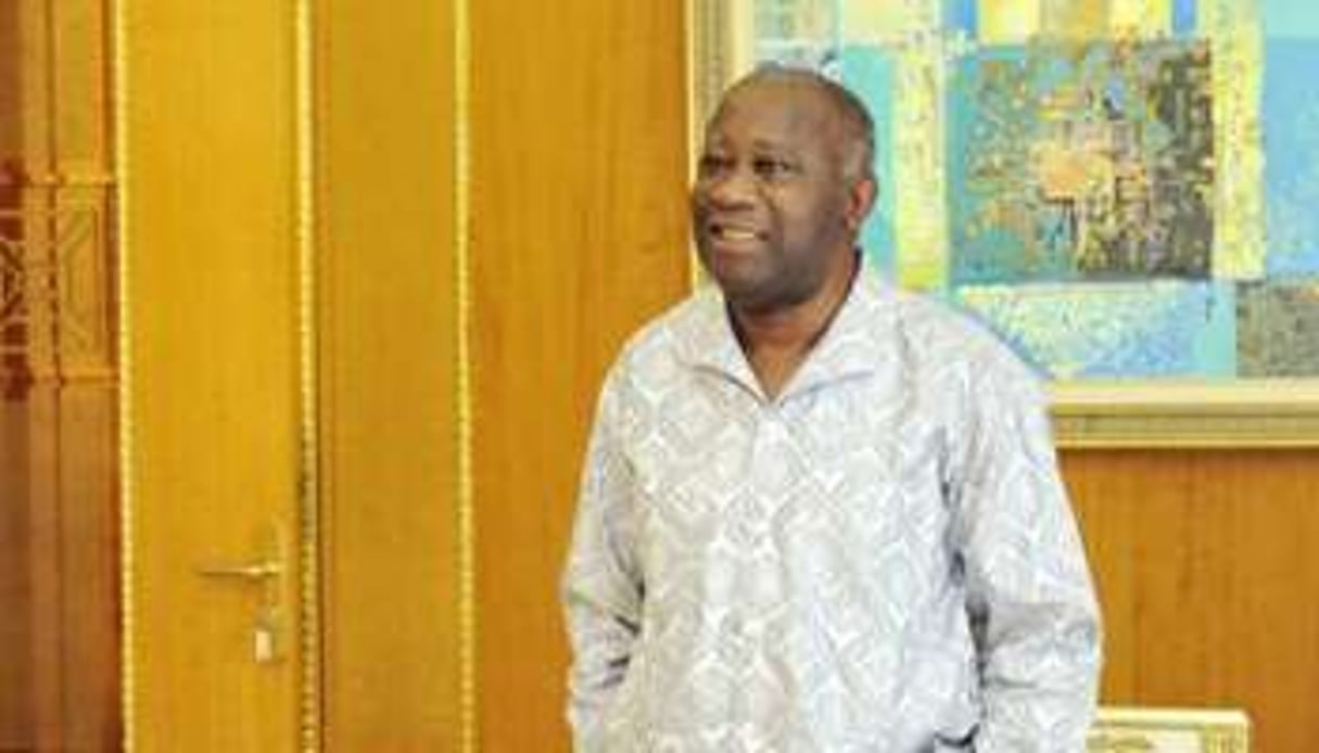 Laurent Gbagbo, photographié le 17 décembre 2010 dans le palais présidentiel à Abidjan. © AFP