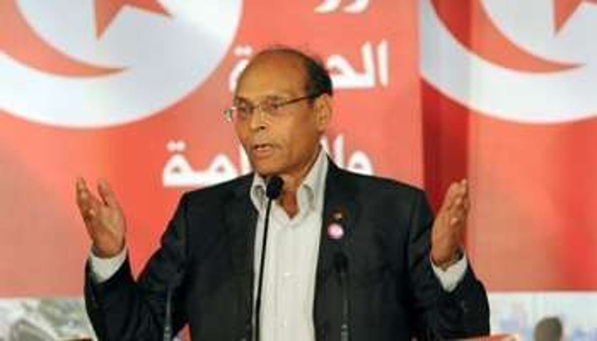 Le président tunisien Moncef Marzouki le 14 janvier 2012 à Tunis. © AFP