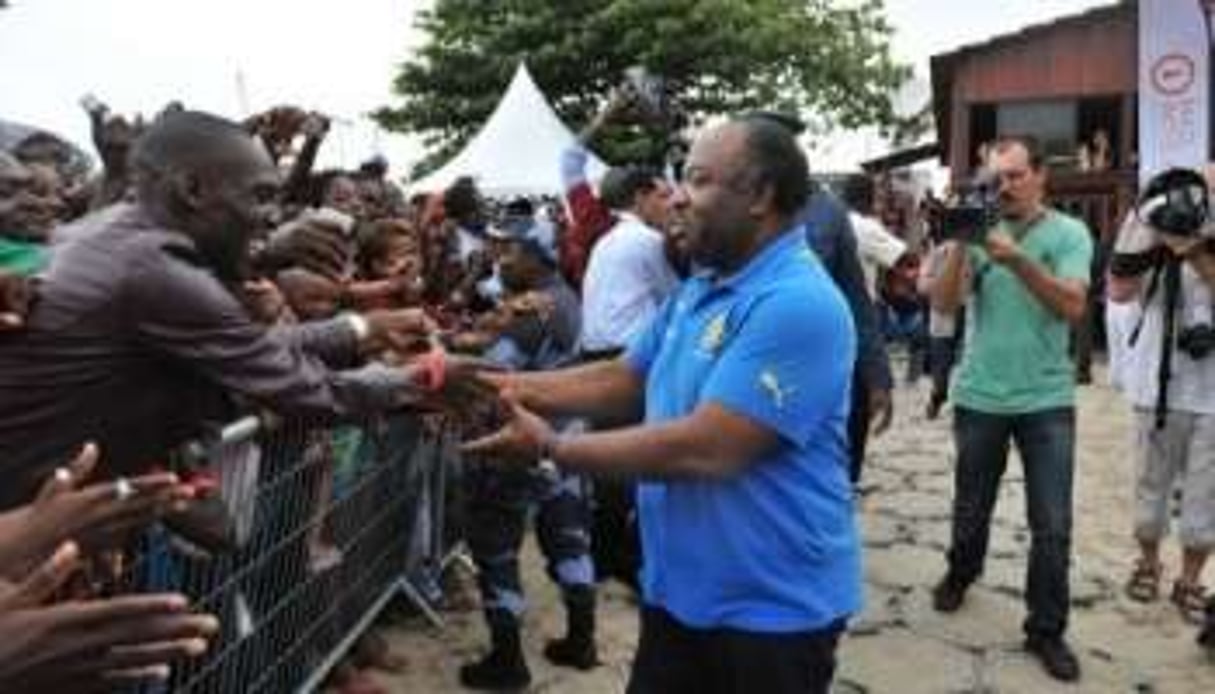 Le président du gabon Ali Bongo à Libreville le 10 février 2012. © AFP